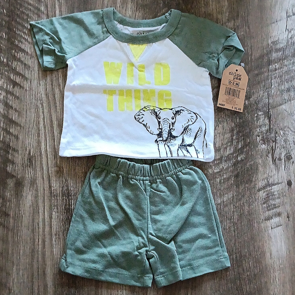 Boys shirt and shorts set